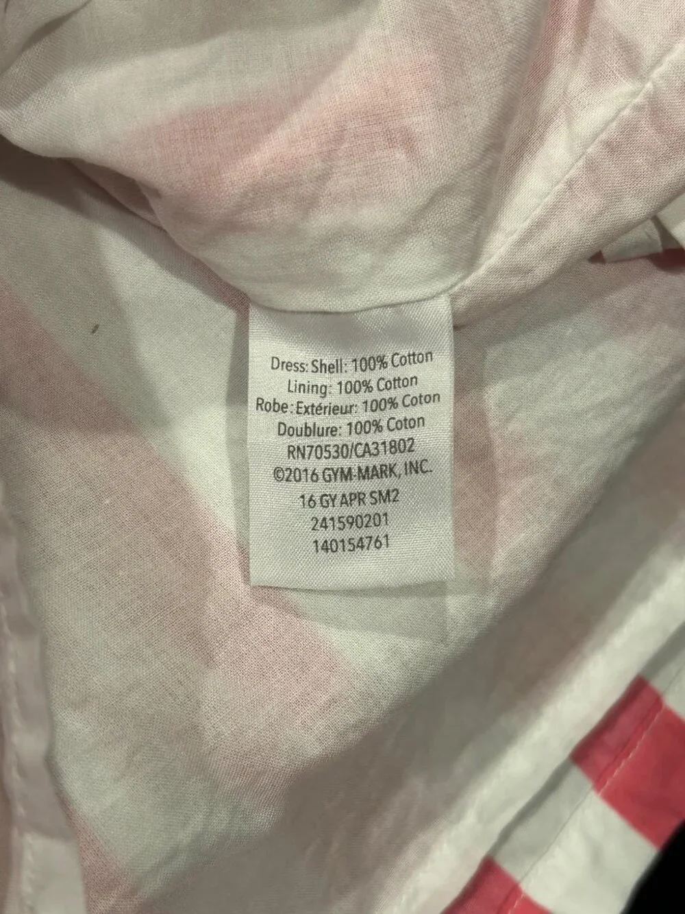 Gymboree Girls Size 5T Pink White Striped Sleeveless Lined Sundress Party